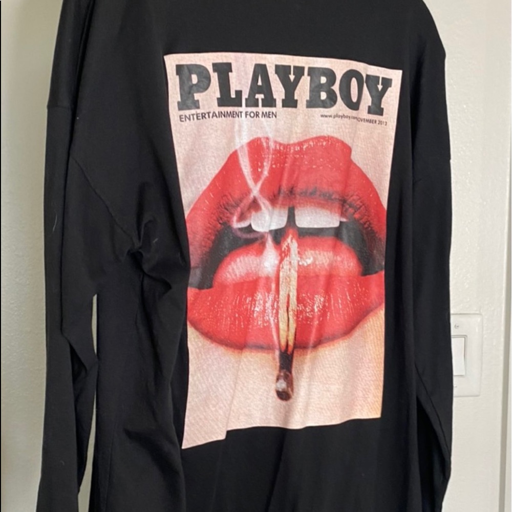 Missguided x Playboy Oversized Shirt